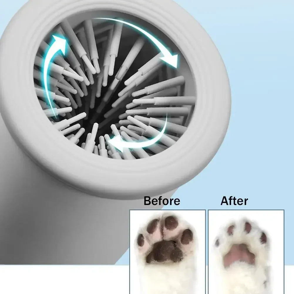 Electric Automatic Dog Paw Cleaner and Massager - USB Rechargeable Foot Washer for Small, Medium, and Large Dogs