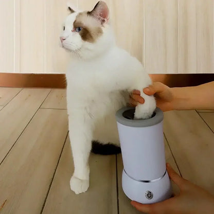 Electric Automatic Dog Paw Cleaner and Massager - USB Rechargeable Foot Washer for Small, Medium, and Large Dogs